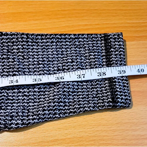 Lululemon Leggings Sz 8 Black White Athletic Compression Skinny Ankle Athleisure - Picture 6 of 10